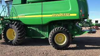 Trilladora John Deere 9560 y Cabezal 893 [upl. by Langdon860]