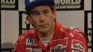 Ayrton Senna interview  he calls Alain Prost a quotcowardquot [upl. by Afton444]