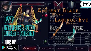 Vampires Fall Origins  INFLICTER BUILD  BleedPoison KatanaDagger  PVP [upl. by Aztirak]