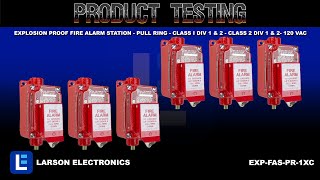 Explosion Proof Fire Alarm Station  Pull Ring  Class I Div 1 amp 2  Class 2 Div 1 amp 2 120 VAC [upl. by Nedyrb695]