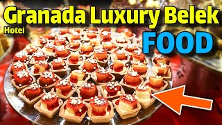 Granada Luxury Belek FOOD  WALKING TOUR  Granada hotel antalya [upl. by Marvella]