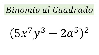 Binomio al cuadrado  ejemplo 03 [upl. by Camila]