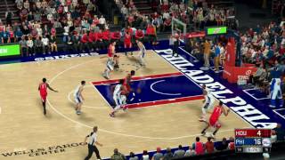 NBA 2K17 PS4 Houston Rockets vs Philadelphia 76ers  Full Game  Simulation Nation [upl. by Pearse577]