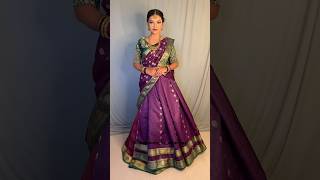 Lehenga Saree Draping shorts saree sareelove lehenga GroomingwithUtkarsha [upl. by Pallaton]