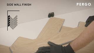 How to install a vinyl herringbone floor from Pergo Flooring  HiF Kitchens [upl. by Barrington]