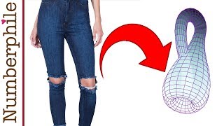 How to make a Klein Bottle from an old pair of jeans  Numberphile [upl. by Auguste674]