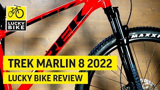 TREK MARLIN 8 2022 REVIEW  Hochwertiges HardtailMountainbike für ambitionierte Einsteiger [upl. by Dulcinea]