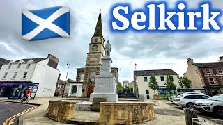 Selkirk 🏴󠁧󠁢󠁳󠁣󠁴󠁿 4K  A Beautiful Town Walk On A Rainy Day [upl. by Ayanat]