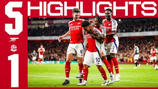 NWANERI SCORES BRACE ON FULL DEBUT 🤩  HIGHLIGHTS  Arsenal v Bolton Wanderers 51  Carabao Cup [upl. by Utta]