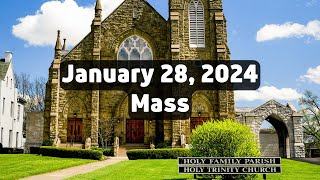 January 28 2024 Mass at Holy Family Church in Middletown Ohio [upl. by Samaria]