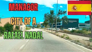 asmr driving 🇪🇸  Manacor  City of a Rafael Nadal [upl. by Auqenwahs]