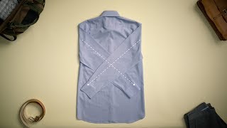 How to Fold a Dress Shirt for Packing  Bonobos [upl. by Nivrag125]