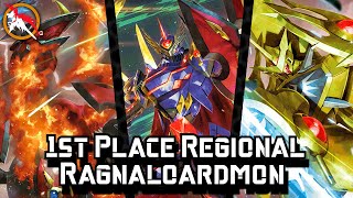 1st Place Regional Ragnaloardmon Deck Profile EX6 [upl. by Anemolif]