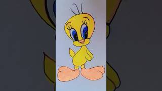 how to draw a tweety cartoon drawingytshorts viral doodle drawingtrending how shorts [upl. by Major946]