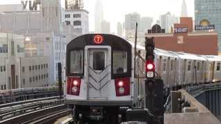 MTA New York City Subway Queensboro Plaza Bound R188 7 Train Departs 33rd Street  Rawson Street [upl. by Shaikh896]