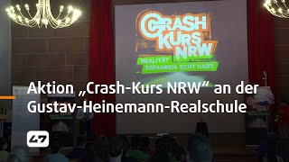 STUDIO 47 live  „CRASHKURS NRW REALITÄT ERFAHREN ECHT HART“ AN DER GUSTAVHEINEMANNREALSCHULE [upl. by Eenyaj]