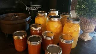 Canning peaches and peach butter [upl. by Gayleen]