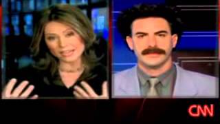 Borat interviewed on CNN in 2006 [upl. by Anerb]