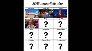 2017 Meme Calendar memes fypシ shorts [upl. by Zimmerman]