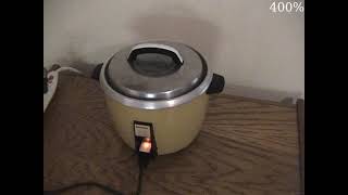 Making Rice in a Panasonic SR110EGH Rice Cooker [upl. by Inotna]