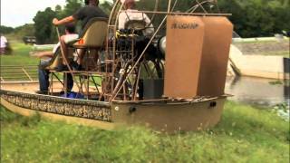 The Loop Airboat Extreme airboats go over dam [upl. by Ahtrim]