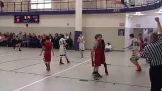 Two 7th Grade Basketball Players Fight it out on the basketball court [upl. by Geller]