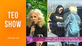 Teo Show 09042019  Lavinia Parva si Stefan Banica Jr goana dupa mobila pentru bebelus [upl. by Amimej979]