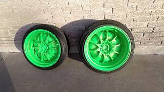 Green Gold Pearlizer Plasti Dip Over Blaze Green Base Spray Paint Can [upl. by Jefferson]