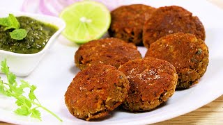 कम तेल में हेल्दी सोयाबीन कबाब  Soya Kabab Recipe  Veg Kabab  Kabitaskitchen [upl. by Acnalb]