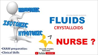 HypertonicIsotonic amp Hypotonic FluidsCrystalloids [upl. by Jacobah]