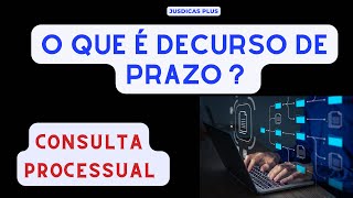 O que é decurso de prazo  ou prazo decorrido  na consulta processual [upl. by Riatsala30]