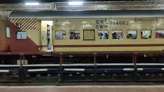 Bengaluru to Murdeshwar Train Weekend Rush on Platform 6 🚂 KSR Railway Station Bngl🚆Part2 2862024 [upl. by Ahsea]