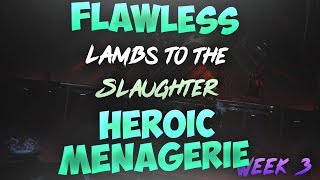 How To Lambs to the Slaughter Heroic Menagerie Triumph  Destiny 2 [upl. by Haymo]