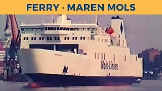 Classic Ferry Video 1996  Departure of ferry MAREN MOLS in Göteborg MolsLinien [upl. by Gladis575]