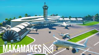 Building a HUGE AIRPORT in Fortnite Creative [upl. by Quinton483]