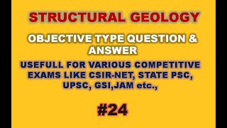 Objective Geology – Structural Geology MCQs 24 [upl. by Waldman]