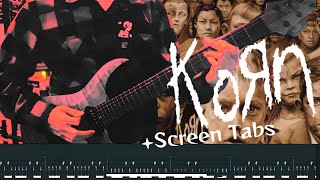 Korn Thoughtless Guitar Cover  Screen Tabs [upl. by Evin]