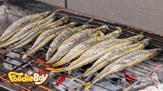 알이 꽉찬 시사모 구이 메로 구이  Grilled candlefish Grilled Toothfish  Korean street food  이자카야 이노찌 [upl. by Vikky809]