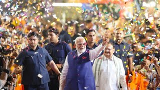 PM Narendra Modi ❣️ road show  katra  Jammu [upl. by Nerhtak65]