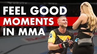 Top 10 Feel Good Moments in MMA [upl. by Nolak]