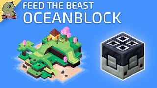 FTB OceanBlock EP15  Setting Up Infinite Netherack [upl. by Labannah]