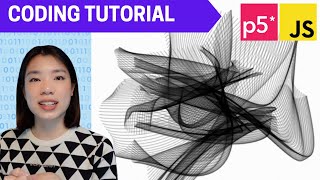 p5js Coding Tutorial  Bezier Curves Perlin Noise [upl. by Atteirneh]