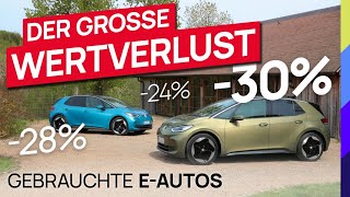 Gebrauchte Elektroautos  Der große Wertverlust [upl. by Ahseenyt131]