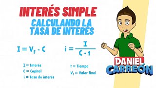 INTERÉS SIMPLE Calculando la tasa de interés Super facil  Para principiantes [upl. by Hofstetter363]