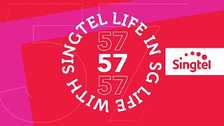 Singtel 5G Happy 57th Birthday Singapore  Motion Graphics [upl. by Nymsaj]