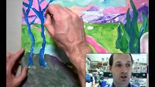 Painting a Fauvist Landscape with Brush Strokes part 57mp4 [upl. by Dody383]