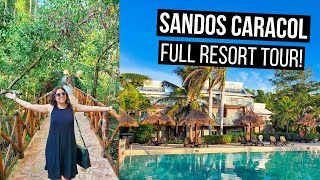 SANDOS CARACOL ECO RESORT Full Tour  Playa Del Carmen Mexico 2021 [upl. by Clotilde]