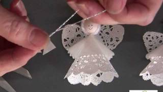 How to Make a Paper Doily Angel Using Aleenes Original Tacky Glue Long Version [upl. by Flodur686]