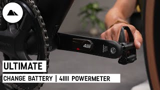 How to change the battery of the 4iiii powermeter on your Ultimate [upl. by Aicilra344]