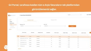 Tarafınıza Kesilen EArşiv Faturaları PDF Formatında Görüntülemek Gri Portal ile Mümkün [upl. by Tuppeny395]